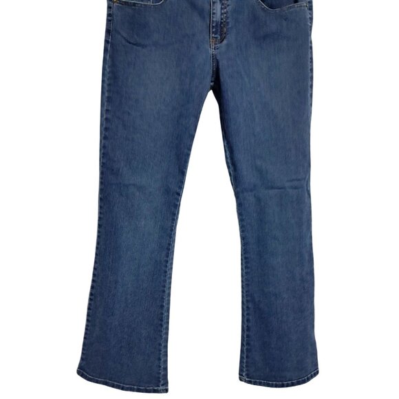 Y2K Roxy Low Rise Stretch Flare Jeans Double Fabric Heart + Heart Button Sz13 Ea - Picture 7 of 8